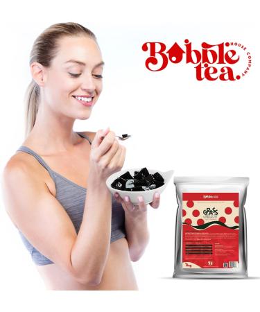 1kg Grass Jelly Powder - Vegetarian - Great as a Bubble Tea Topping - Buy Online on SooperMarket.com