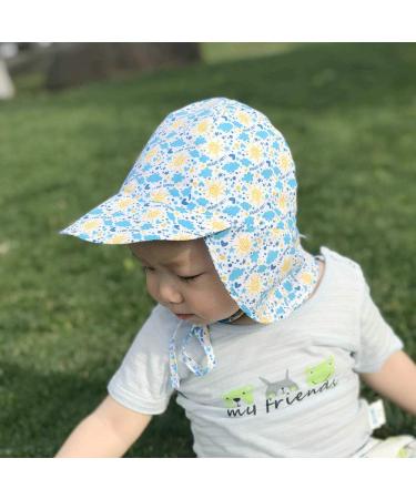 LACOFIA Baby Sun Protection Beach Hat for Toddler | Adjustable Flap Cap | Kids Summer Visor Cap 6-18 Months | Super Soft and Comfortable | A-Sunny - Buy Online on SooperMarket.com