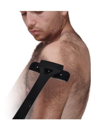 PandySarp Men's Back Shaver - Foldable Long Handle Trimmer for Body Hair - Wet/Dry Razor with Replaceable Blades - Buy Online on SooperMarket.com