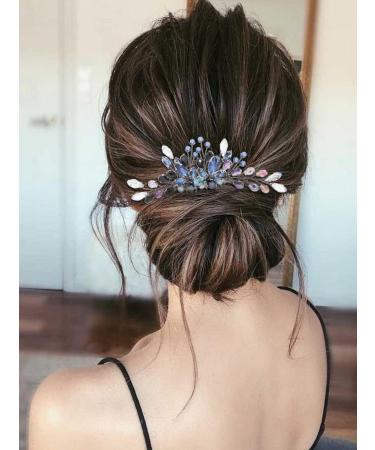 IYOU Crystal Bridal Hair Comb Black Rhinestone Wedding Side Combs Prom Bride Hair Accessories for Women - Buy Online on SooperMarket.com