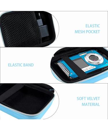 Leayjeen Digital Camera Case - Blue | Compatible with YISENCE/Kaisoon Tech/Canon Portable Cameras | Waterproof, Full HD Video | Accessories Case | (Case Only) - Buy Online on SooperMarket.com