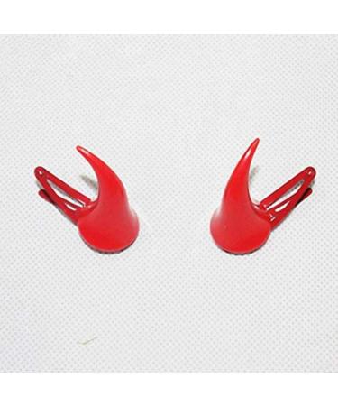 Halloween Hair Clips Horns Ears Hairclips Costumes Decorations Red Devil Horns Hair Clip Barettes Pins Accessories for Women - Buy Online on SooperMarket.com