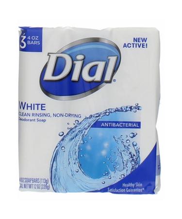 Dial Antibacterial Deodorant Soap White 4 Ounce 9 Bars Deodorant White 4 Ounce (Pack of 9)