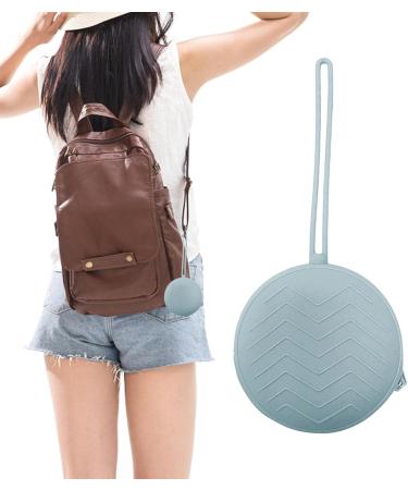 Bexdug Silicone Pacifier Bag | Travel Organizer for Kids | Stainless Steel Zip | Store Pacifiers Keys Lip Balm & More - Blue - Buy Online on SooperMarket.com
