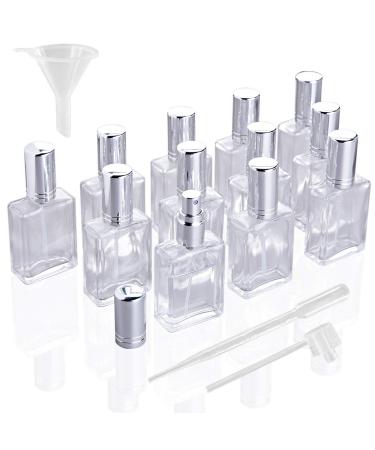Yu feng refillable glass-caterpillar spray bottles with funnel pipette dispenser for perfume fragrance lotion essential oil 12 pieces N1
