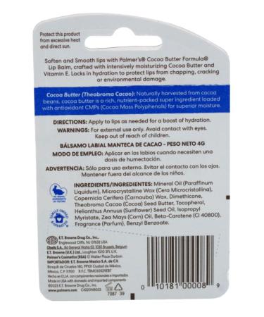 Buy Palmers Cocoa Butter Lip Balm (12 Pack) - Moisturizing 0.15 oz | International Shipping Available - Buy Online on SooperMarket.com