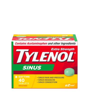 TYLENOL Extra Strength Sinus eZ Tabs Relieves Sinus congestion and other sinus Symptoms Daytime 40ct