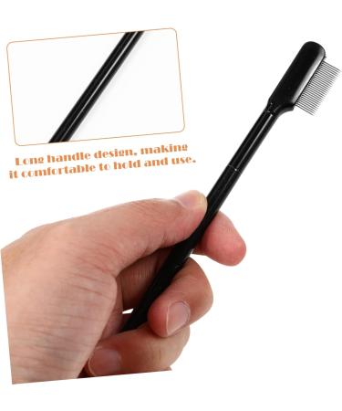 PLAFOPE 1 Set Eyelash Comb Eyelash Grooming Tool Lash Separator Lash Tools for Extensions Brow Brush with Bag Metal Mascara Comb Woman Wooden Handle Single Sided Beauty Comb - Buy Online on SooperMarket.com