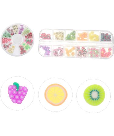Gogogmee 24 Boxes Fruit Slice DIY Manicure Fruit Nail Slices Beads for Bracelets Fruit Stickers Cellphone Craft Slice Fruit Slices Nail Sticker Manicure Tips Slices Candy Decor Bangle Shine - Buy Online on SooperMarket.com