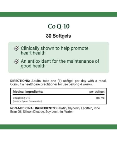 Nature's Bounty Co Q10 400mg Pills Supplement Promotes Heart Health 30 Softgels - Buy Online on SooperMarket.com