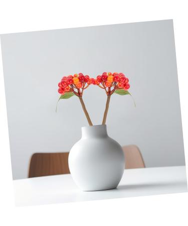 Artibetter 5pcs Christmas Ornaments Christmas Berry Twigs Xmas Floral Arrangements Christmas Tree Berries Red Berry Arrangement Wreath Artificial Berry Xmas Berries Bouquet Soft Pvc Spray Orange 27.00X11.00X11.00CM - Buy Online on SooperMarket.com
