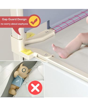 KCRET Toddler Bed Rail - Upgraded Safety Guardrail for Twin, Double, Full, Queen & King Mattress - Breathable Fabric - 78.730 Grey - Buy Online on SooperMarket.com