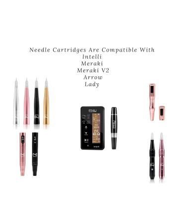 10PCS M3 Needle Cartridge with Safety Membrane for Intelli i2 Lady Arrow & Meraki Tattoo Brows Machine - 3RL (Pack of 10) - Buy Online on SooperMarket.com