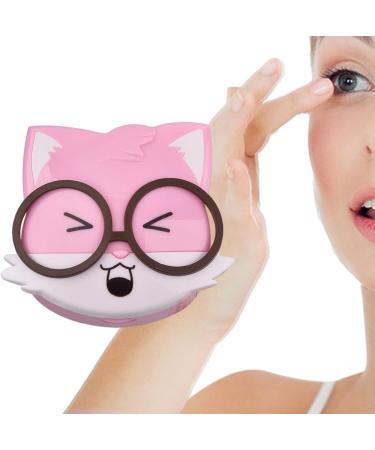 PEKMAR Cute Contact Lens Case - Portable Animal Cartoon Contact Glasses Storage Box Squirrel Cute Eye Contacts Organizer for Daily Use and Outdoor Traveling - Buy Online on SooperMarket.com