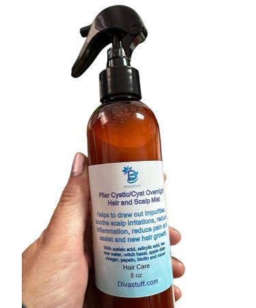 Diva Stuff Pilar Cyst Overnight Hair & Scalp Mist | Reduce Scalp Bumps Promote Hair Growth | Salicylic Acid Azelaic Acid Apple Cider Vinegar | International Shipping - Buy Online on SooperMarket.com