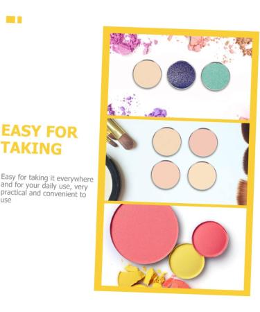 Beavorty 100 Pcs Eye Shadow Disk Eyeshadow Makeup Pans Diy Cosmetic Pallet Miss Plate Stainless Steel - Buy Online on SooperMarket.com