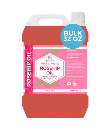Leven Rose Rosehip Oil Bulk Wholesale 32 oz 100% Natural Organic Rosehip Seed Oil Bulk