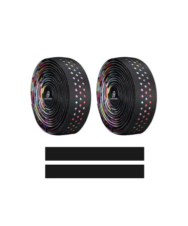 Boenoea Bike Handlebar Tapes - Colorful Road Mountain Bike Bar Wraps with Adhesive Back and Bar Plugs - Buy Online on SooperMarket.com