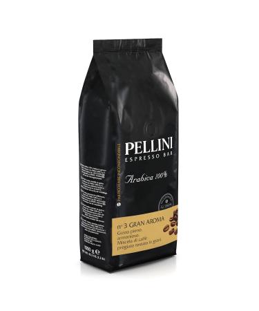 Pellini N.3 Gran Aroma Coffee Beans - 100% Arabica Espresso 1kg Rich & Harmonious Flavor - Buy Online on SooperMarket.com
