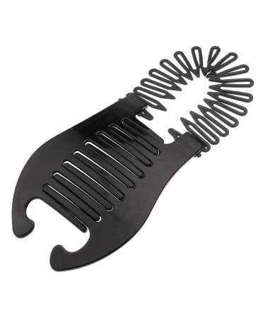 Xiton Flexible Plastic Hair Comb & Banana Clip - Stylish Ponytail Tool for Women & Girls - Perfect for DIY Hairstyles (Black) - Buy Online on SooperMarket.com