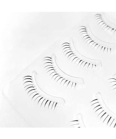 DAODER Natural Bottom Lashes - 5 Pairs Wispy Lower False Eyelashes (6mm) - Clear Band, Daring Style - Buy Online on SooperMarket.com