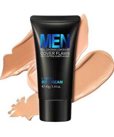 Trendyfave Mens BB Cream Foundation BB Cream Light Face Moisturiser For Oily Skin Concealer For Mature Skin Face Make-Up Anti Age Face Cream Anti Redness Cream For Face