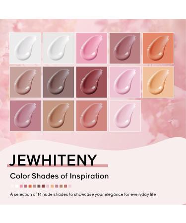 JEWHITENY 14 Colors Poly Extension Gel Nail Kit with SUN1 Lamp - All In One Poly Gel Starter Kit for Manicure Salon - Buy Online on SooperMarket.com