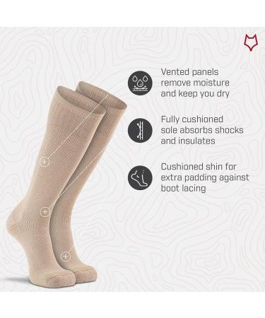 Fox River Steel-Toe Mid-Calf Work Boot Socks - 2 Pack, White, Large - Buy Online on SooperMarket.com