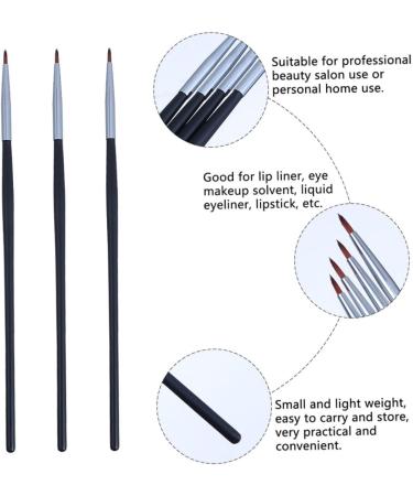 HAPINARY 5pcs Fine Eyeliner Brush Eyeliner Lip Mask Brush Cosmetic Lip Brush Gel Eyeliner Lip Gloss Fiber - Buy Online on SooperMarket.com