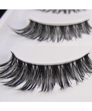 Premium 5 Pairs Fake Eyelashes Natural Handmade Eyelashes Cotton Infarct Cross Long Thick 3D Faux Eyelashes - Buy Online on SooperMarket.com