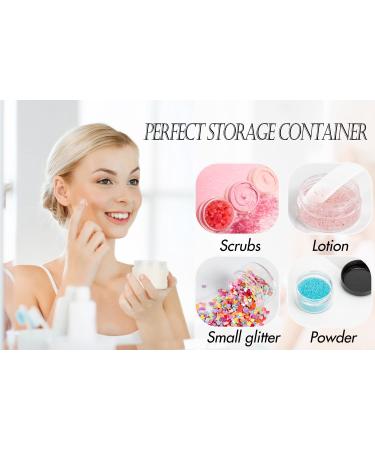 ZEJIA 3g Sample Containers with Lids - 25 Pack Clear Lip Balm Cosmetic Jars - Buy Online on SooperMarket.com