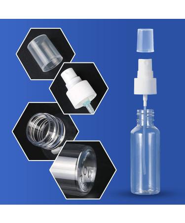 Symbah Small Spray bottle 50ml atomiser empty clear fine mist plastic Refillable spray bottles for Traveling Make-up Skincare Cleaning Liquids (3 PCS) with Funnel - Buy Online on SooperMarket.com