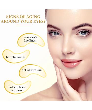 30 Pairs 24k Gold Under Eye Patches for Dark Circles & Puffiness - Anti-Aging Treatment for Women - Buy Online on SooperMarket.com