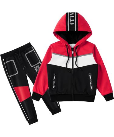 Boys' 2 Piece Activewear Set | Kew-007 | Sizes 2-8 Years | Track Jacket and Pants | Kids Clothing - Buy Online on SooperMarket.com