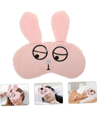 Didiseaon Pink Plush Blindfold Sleep Mask - Comfortable & Stylish Eye Cover for Restful Sleep - Buy Online on SooperMarket.com