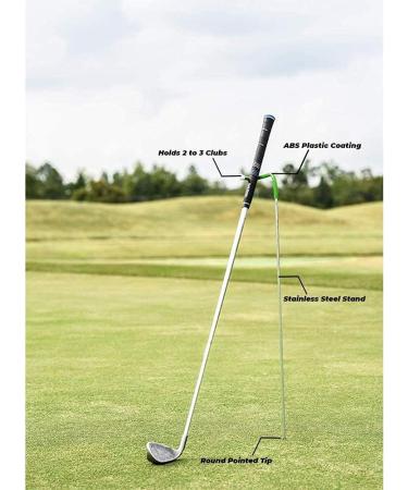 V-Shaped Golf Club Stand - Durable Stainless Steel, Keeps Clubs Clean & Dry, Easy to Carry - Buy Online on SooperMarket.com