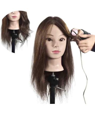 Adjustable Tailor Puppet Head for Hair Training - Real Hair Model for Weaving Coloring & Perm Lessons - Buy Online on SooperMarket.com