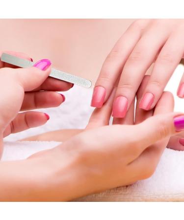 Wontool Professional Nail Files - Stainless Steel Manicure Files - Toenail File for Natural Nails Pedicure Tool Nail Care for Home Salon or Travel Use A-12 short - Buy Online on SooperMarket.com
