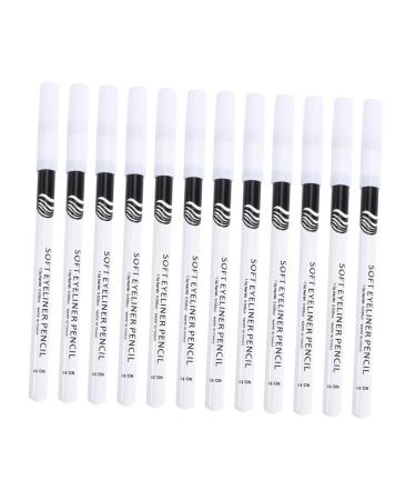 PLAFOPE 48 Pcs Eyeliner Pencil Highlighter Eyeliner Pens Woman Iluminador Makeup Eyeshadow Wooden Pole White