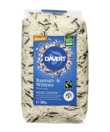Davert Bio demeter Basmati & Wild Rice Fairtrade 500 g (6 x 500 g) 6 x 500 gr