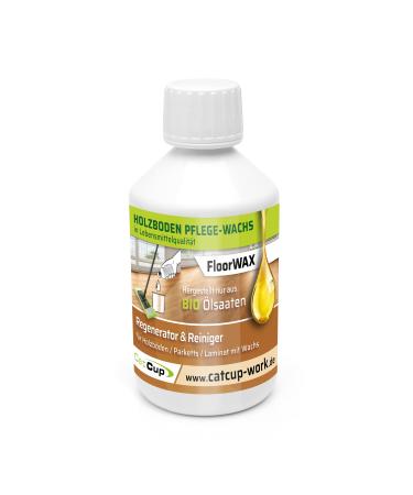 Catcup Floorwax Bio wooden floor parquet laminate care & regenerator with beeswax.Natural product without chemistry.Parquet sealing.Provid like a concentrate (500ml) 500 ml (1 Pack)