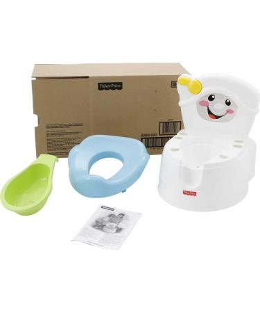 Fisher-Price Potty Training Seat with Lights Sounds and Phrases, Toddler Toilet with Removable Seat, Learn-to-Flush Potty Learn-to-Flush Potty Frustration Free Packaging Frustration-Free Packaging
