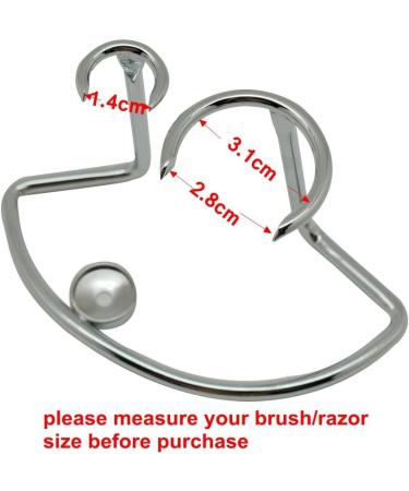 Premium Stainless Steel Shaving Brush Stand & Razor Holder | Durable Shaving Bowl for Precision Grooming - Buy Online on SooperMarket.com