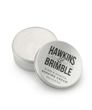 Hawkins & Brimble - Shaving Cream for Men 100g - Luxurious Shaving Cream for Sensitive Skin and Nourishing - Smooth Finish Shave for Men without Animal Testing - Signature Elemi & Ginseng Fragrance