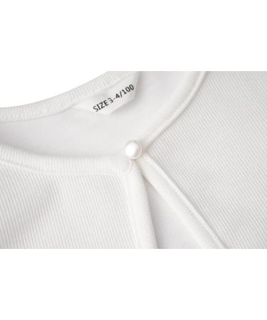 Bonny Billy Girls Cotton Knit Cardigan Shrug - White, 10-11 Years - Buy Online on SooperMarket.com