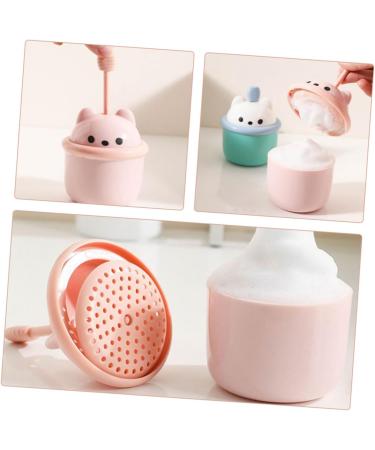 WOFASHPURET Facial Cleanser Foamer Rich Foam Maker Foaming Bottle Body Wash Abs Household Pink 6.80X6.50X6.50CM Pink - Buy Online on SooperMarket.com
