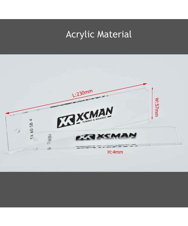 XCMAN Freeride & Snowboard Base Wax Plastic Scraper 2pcs - 230*60*4mm - Buy Online on SooperMarket.com