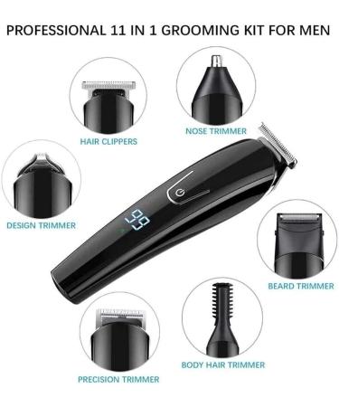 Premium 6-in-1 Hair Clipper & Beard Trimmer Kit for Men - Cordless Waterproof USB Rechargeable Grooming Set - Buy Online on SooperMarket.com