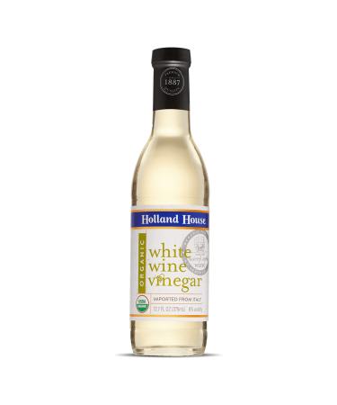 Holland House Organic White Wine Vinegar, Ideal for a Marinade, Vinaigrette and for Cooking, 12 FL OZ