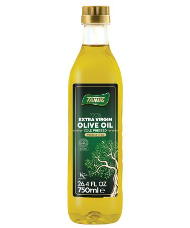 Tanug 100% Cold-Pressed Extra Virgin Olive Oil 750ml | Premium Taste All Natural Cold-Pressed Upgrade Your Meals with Tanug - Product of EU